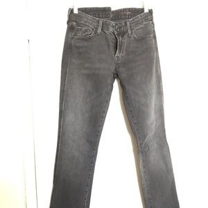 7 For All Mankind - Designer Washed Black Jeans.